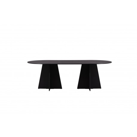 Bootcut Oval Ovalt spisebord - Sort