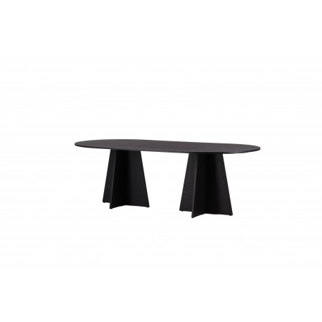 Bootcut Oval Ovalt spisebord - Sort