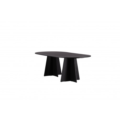 Bootcut Oval Ovalt spisebord - Sort