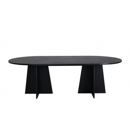 Bootcut Oval Ovalt spisebord - Sort