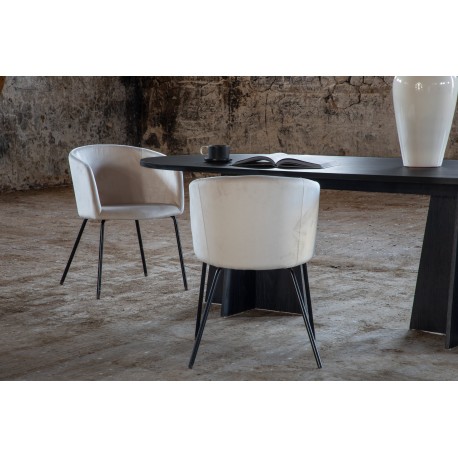 Bootcut Oval Ovalt spisebord - Sort