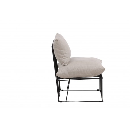 Livonia Loungestol - Beige og Sort