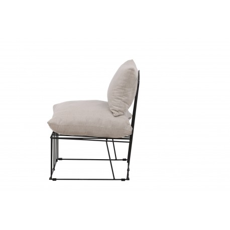 Livonia Loungestol - Beige og Sort