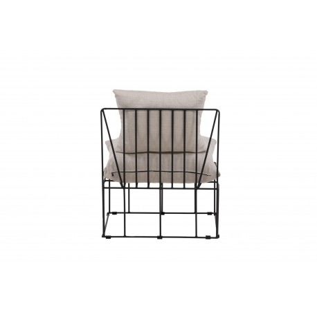 Livonia Loungestol - Beige og Sort