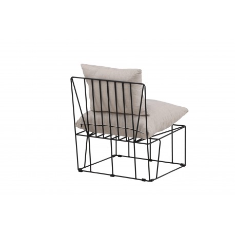 Livonia Loungestol - Beige og Sort