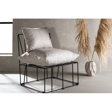 Livonia Loungestol - Beige og Sort
