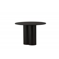 Olivia Rundt spisebord Ø110cm - Sort
