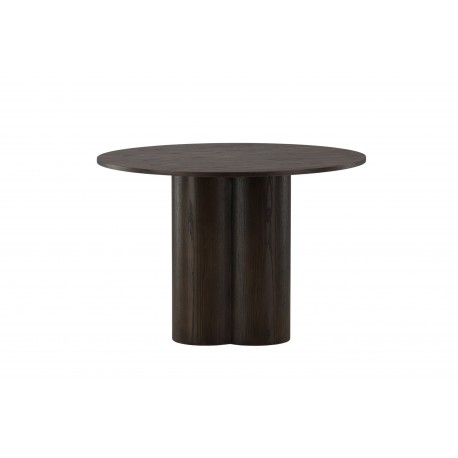 Olivia Rundt spisebord Ø110cm - Lakeret Mocca