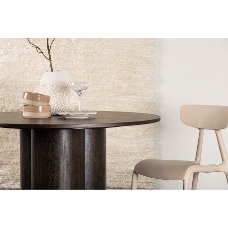 Olivia Rundt spisebord Ø110cm - Lakeret Mocca