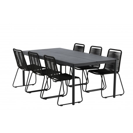 Modena Lindos Loungesæt - Havemøbelsæt - Sort