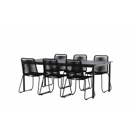 Modena Lindos Loungesæt - Havemøbelsæt - Sort