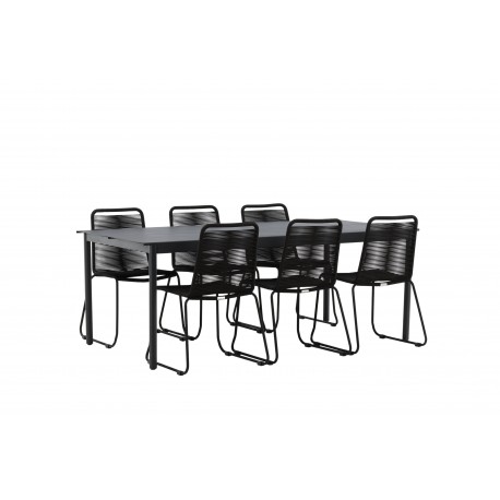 Modena Lindos Loungesæt - Havemøbelsæt - Sort