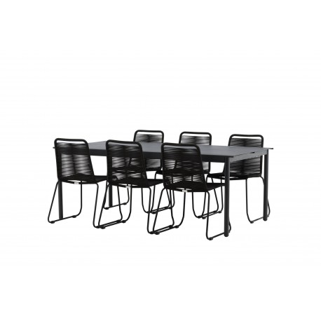 Modena Lindos Loungesæt - Havemøbelsæt - Sort