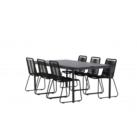 Modena Lindos Loungesæt - Havemøbelsæt - Sort