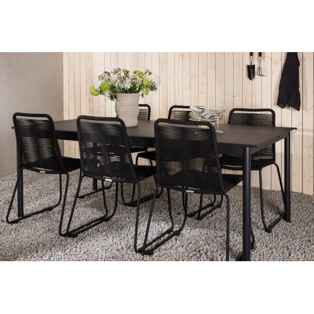 Modena Lindos Loungesæt - Havemøbelsæt - Sort