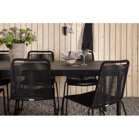 Modena Lindos Loungesæt - Havemøbelsæt - Sort