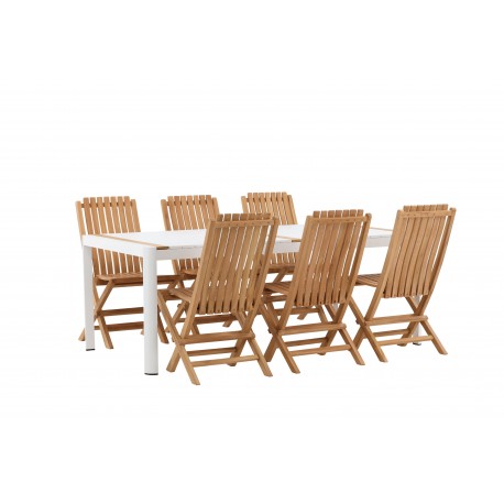 Togo t Loungesæt - Havemøbelsæt - Natur,Hvid