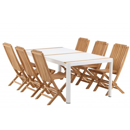 Togo t Loungesæt - Havemøbelsæt - Natur,Hvid