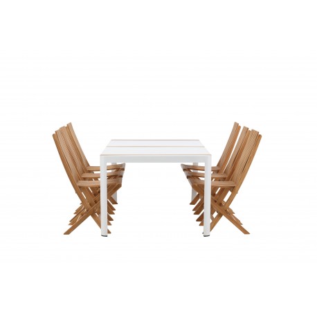 Togo t Loungesæt - Havemøbelsæt - Natur,Hvid