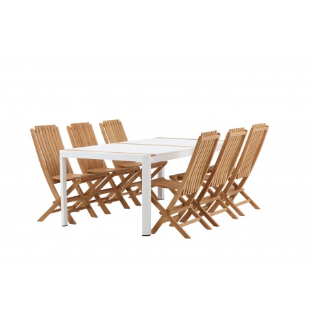 Togo t Loungesæt - Havemøbelsæt - Natur,Hvid