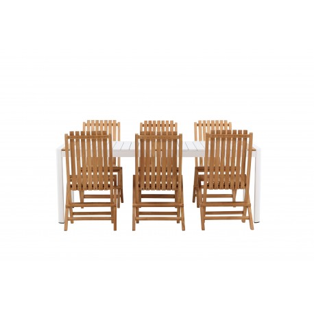 Togo t Loungesæt - Havemøbelsæt - Natur,Hvid