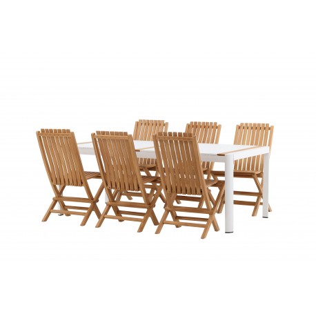 Togo t Loungesæt - Havemøbelsæt - Natur,Hvid