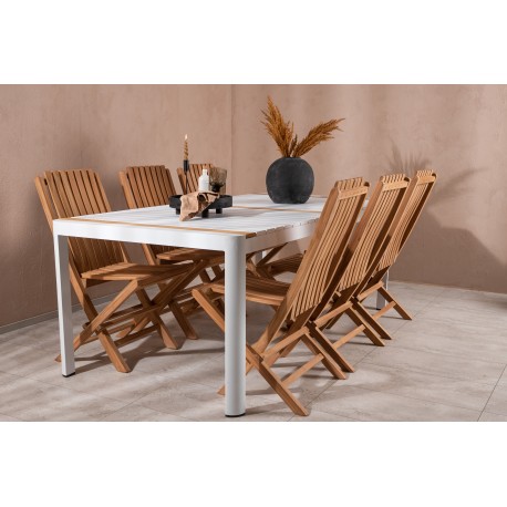 Togo t Loungesæt - Havemøbelsæt - Natur,Hvid