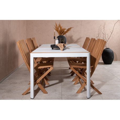 Togo t Loungesæt - Havemøbelsæt - Natur,Hvid