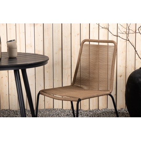 Break Rundt Loungesæt - Havemøbelsæt - Beige,Sort