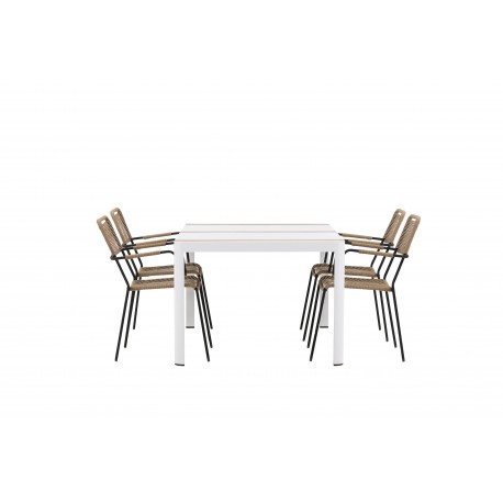 Togo t Spisebordssæt - Beige,Sort,Natur