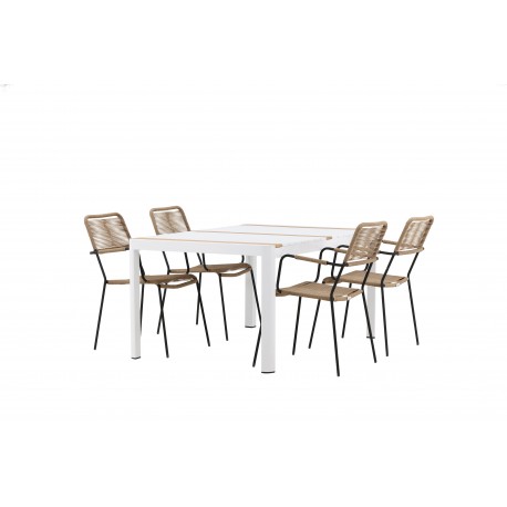 Togo t Spisebordssæt - Beige,Sort,Natur