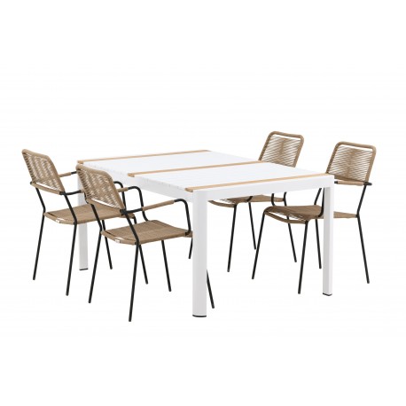 Togo t Spisebordssæt - Beige,Sort,Natur
