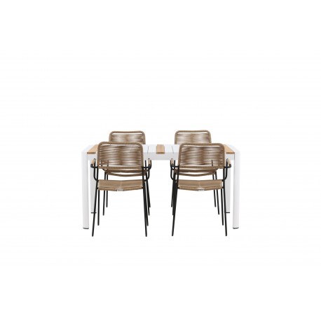 Togo t Spisebordssæt - Beige,Sort,Natur