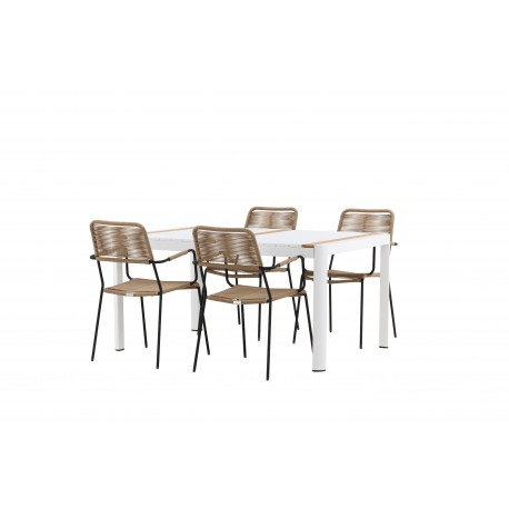 Togo t Spisebordssæt - Beige,Sort,Natur