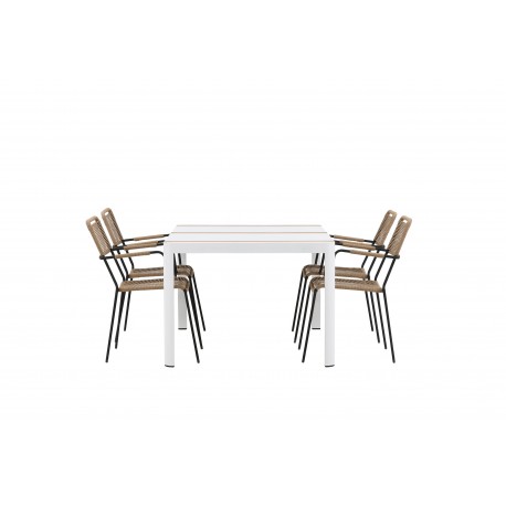 Togo t Spisebordssæt - Beige,Sort,Natur
