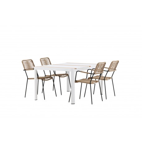 Togo t Spisebordssæt - Beige,Sort,Natur