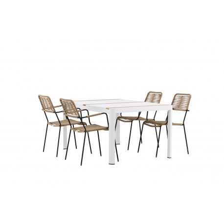 Togo t Spisebordssæt - Beige,Sort,Natur