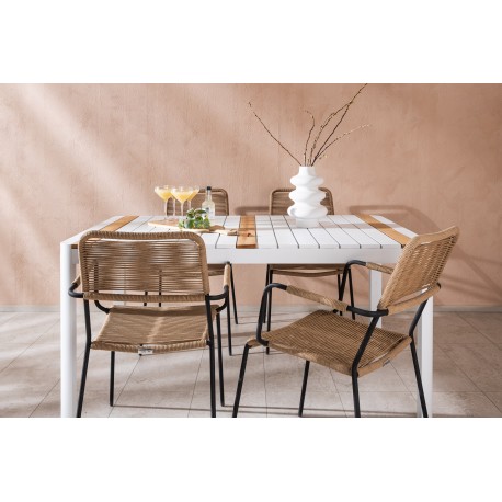 Togo t Spisebordssæt - Beige,Sort,Natur