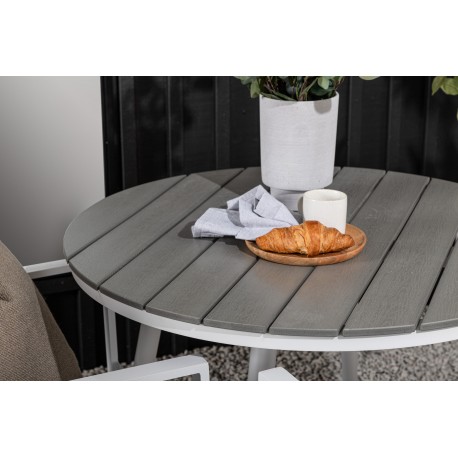 Break Rundt Loungesæt - Havemøbelsæt - Grå,Hvid