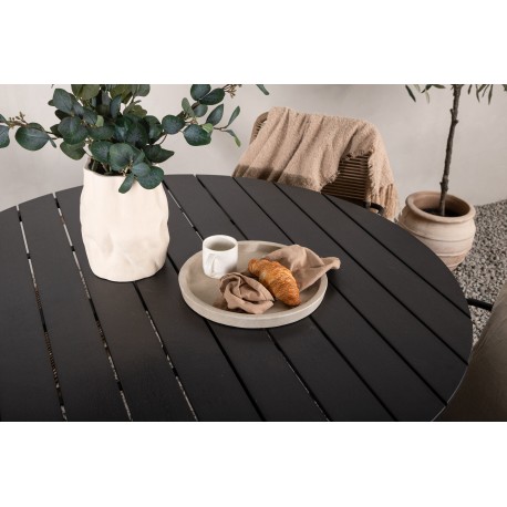 Break Rund Loungesæt - Havemøbelsæt - Sort,Latte