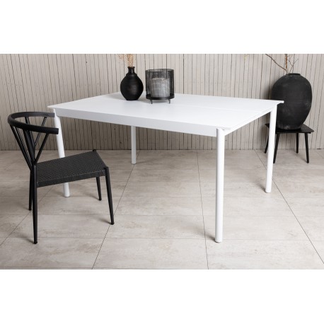 Modena havebord 150x100cm - Hvid