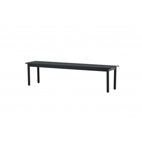 Modena havebænk 180x40cm - Sort