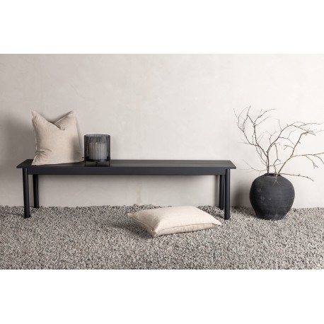 Modena havebænk 180x40cm - Sort