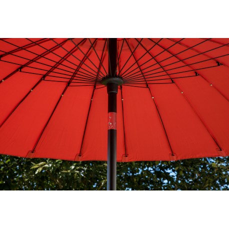 Palmetto Parasol - Sort,Rød