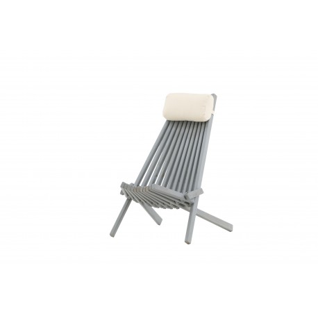 Asta Lounge Stol - Mørkegrå,Off White