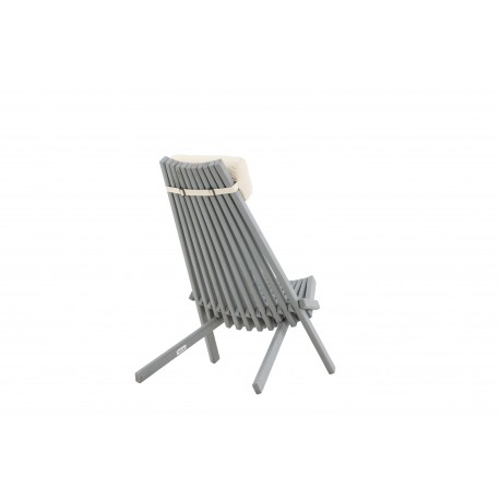 Asta Lounge Stol - Mørkegrå,Off White