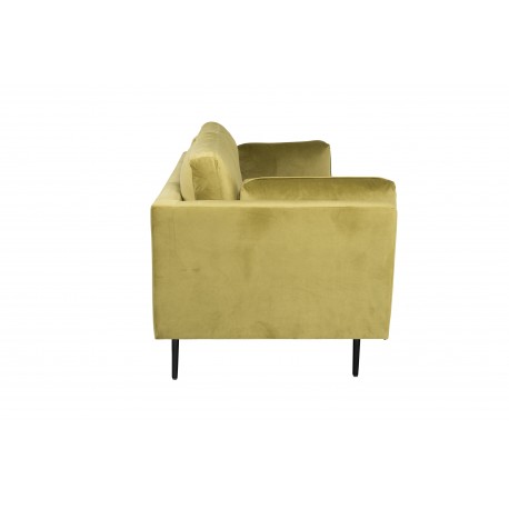 Boom Sofa Grøn Velour med Sort stålben