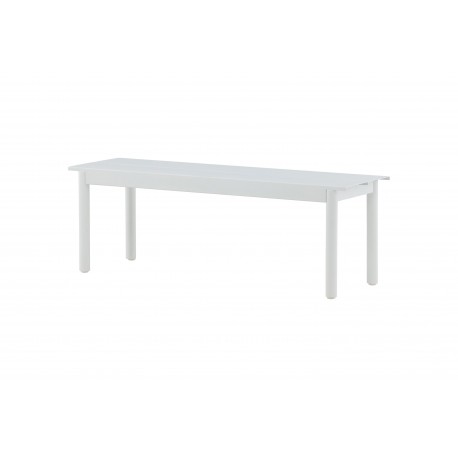 Modena havebænk 130x35cm - hvid