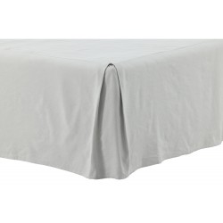 Kimmy Kappelagen 200x180cm Bomuld og Hør - Lysegrå