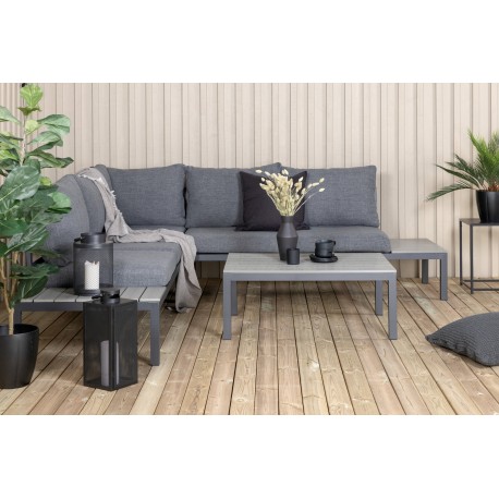 Odense Have Hjørnesofa Sæt - Sort,Grå